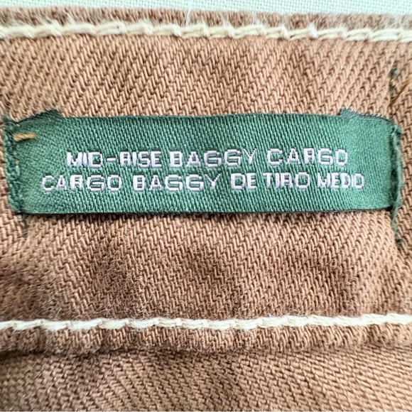 Wild Fable Women's Mid-Rise Baggy Cargo Pants Size12 Rugged Twill Cotton Y2K - Picture 8 of 9